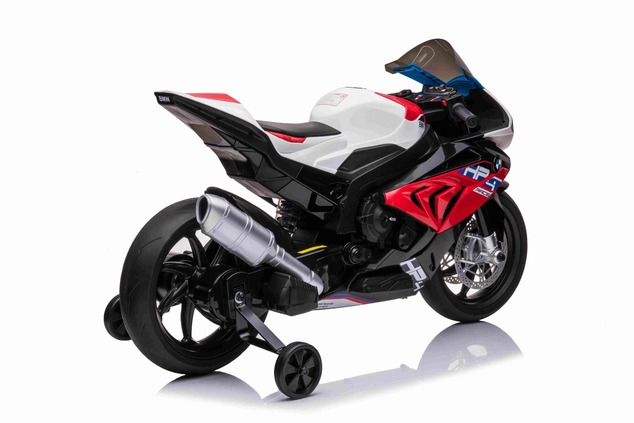 Electric Motorbike BMW HP4 RACE 12V, Licensed,  red, 12V battery, EVA soft wheels, 2 x 35W Engines, 