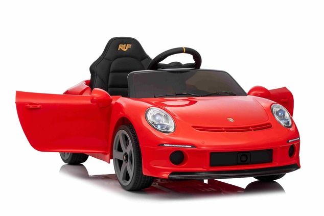Electric Ride-on car RUF GT 12V, red, Opening doors, 2.4 GHz remote control, LED lights front and re