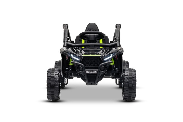 Electric Ride-on car Kawasaki TERYX KRX 1000 12V, black, single seat, rear axle suspension, 2.4 Ghz 