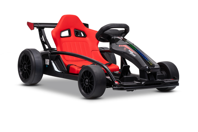 Drift kart elettrico per bambini 24 V | Beneo Motors Drift Car | Nero | 2 × 200 W | Batteria al litio