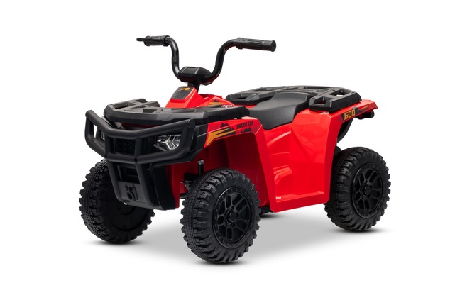 Licensed electric Ride-on quad Arctic Cat 12V with rear wheel drive, red, LED lights, Lithium batter