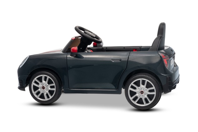 Electric Ride-on car Mini Cooper 12V, black, MP3 Player with USB and Bluetooth connection, 2.4 GHz r