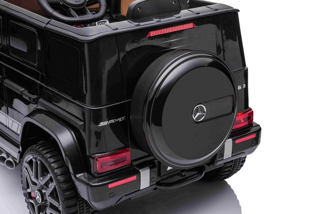 Electric ride-on car Mercedes G with high doors, black, Single seater, 12V battery, 2.4 GHz Remote c