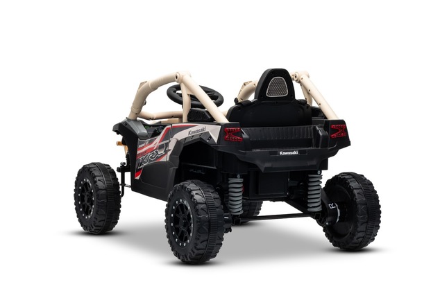 Electric Ride-on car Kawasaki TERYX KRX 1000 12V, khaki, single seat, rear axle suspension, 2.4 Ghz 