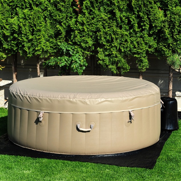 BeneoSpa NEW Portable Inflatable Bubble Spa, Hot Tube, Jacuzzi, Brown-White