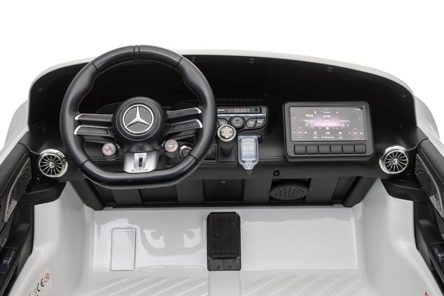 Electric Ride-on car Mercedes GT63 AMG 24V with 4x4 drive, blue, Two-seater, Adjustable driver's sea