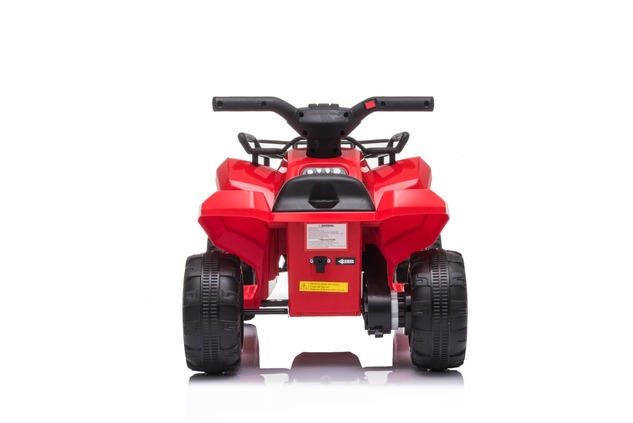 Electric QUAD MINI 6V, Red, MP3 player with USB / AUX input, 1 X 25W Engine, 6V / 4Ah battery, funct