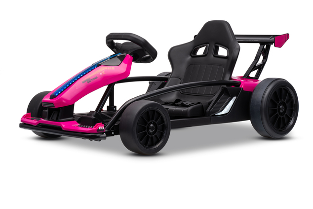 Drift kart elettrico per bambini 24 V | Beneo Motors Drift Car | Rosa | 2 × 200 W | Batteria al litio
