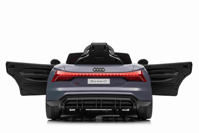 Electric Ride-on car Audi RS E-tron GT 12V, grey, wide single seat, 2.4 GHz remote control, USB / AU