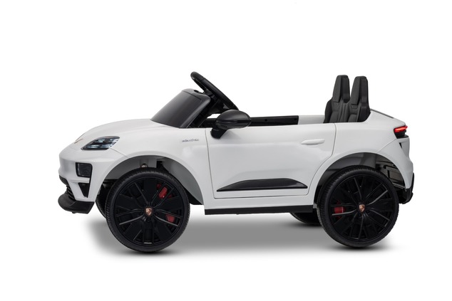 Electric Ride-on car Porsche Macan 12V Licensed with rear-wheel drive (Single seat), white, Lithium 