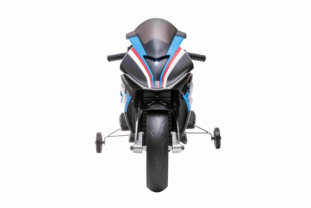 Electric Motorbike BMW HP4 RACE 12V, Licensed, white, 12V battery, EVA soft wheels, 2 x 35W Engines,