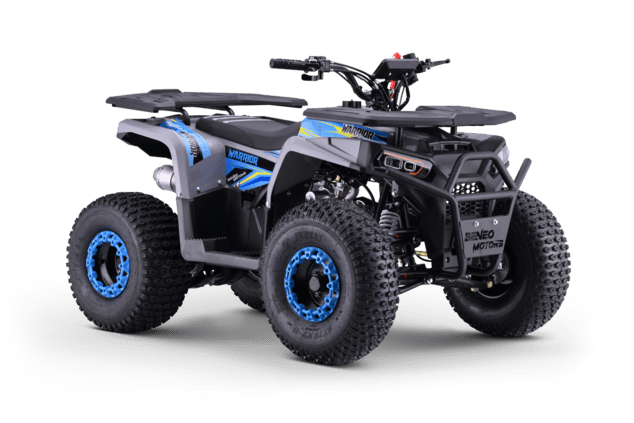 Kids Petrol Quad 125cc | Beneo Motors Warrior Blue | Ages 8+ | Reverse Gear &amp; Speed Limiter