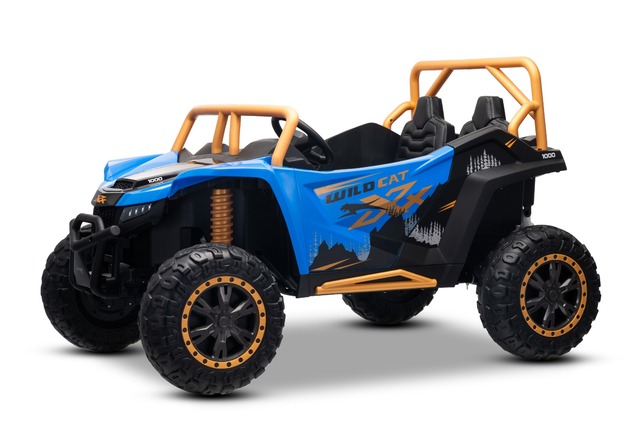 Electric Ride-on buggy Artic CAT XXL 4x4 24V, blue, two-seater, Soft EVA wheels, Powerful engines, L