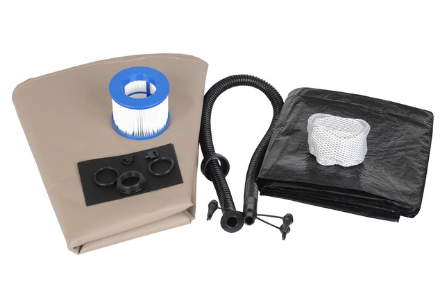 BeneoSpa NEW Portable Inflatable Bubble Spa for 6 People, Hot Tube, Jacuzzi, Brown-White