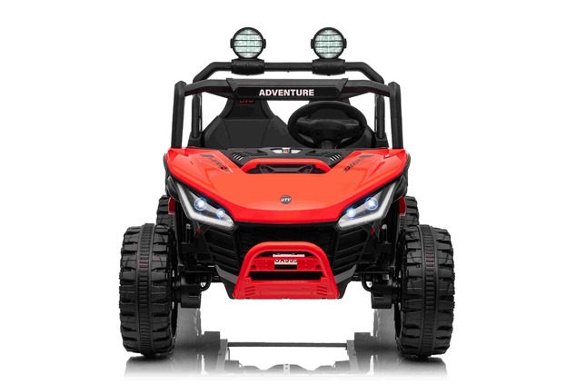 Electric Ride-on car T-REX Ride 4x4 Two-seater 24V, red, MP3 Player with USB/AUX input, 4x4 drive, L