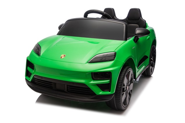 Electric Ride-on car Porsche Macan 12V Licensed with rear-wheel drive (Single seat), green, Lithium 