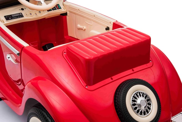 Electric Ride-On Toy Car Mercedes-Benz 540K, Red, Local parental control by Steering wheel, 2.4Ghz R