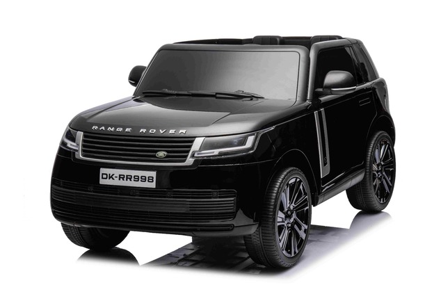 Electric Ride-on car Range Rover Model 2023, Two Seater, Black, Leatherette Seats, Radio with USB In