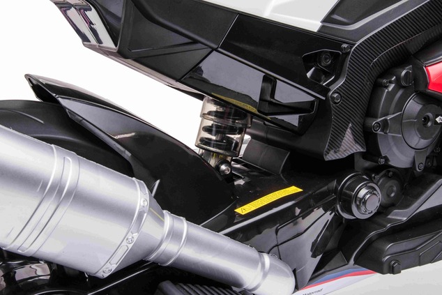 Electric Motorbike BMW HP4 RACE 12V, Licensed,  red, 12V battery, EVA soft wheels, 2 x 35W Engines, 