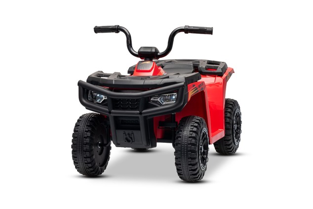 Licensed electric Ride-on quad Arctic Cat 12V with rear wheel drive, red, LED lights, Lithium batter