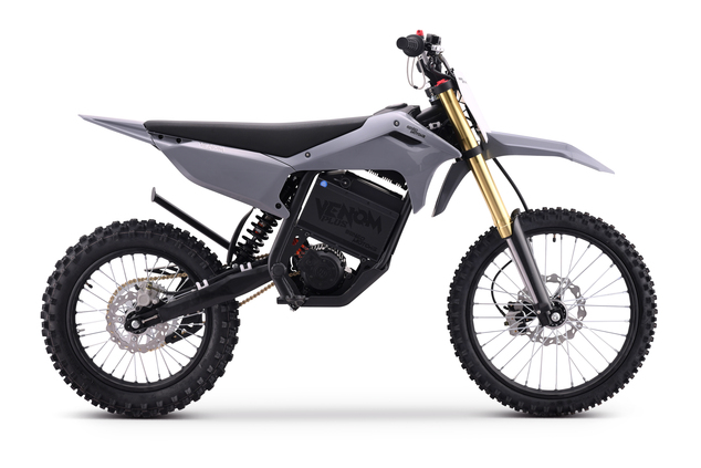 Motocross elettrica 8.000 W | Beneo Motors Venom PLUS | Batteria al litio da 72 V con celle Samsung | 88 km/h | Grigio