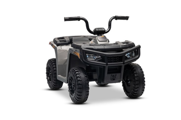Licensed electric Ride-on quad Arctic Cat 12V with rear wheel drive, grey, LED lights, Lithium batte