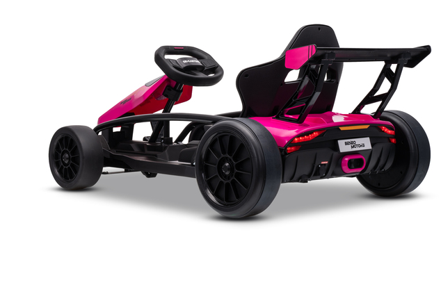 Drift kart elettrico per bambini 24 V | Beneo Motors Drift Car | Rosa | 2 × 200 W | Batteria al litio