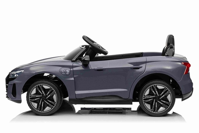 Electric Ride-on car Audi RS E-tron GT 12V, grey, wide single seat, 2.4 GHz remote control, USB / AU