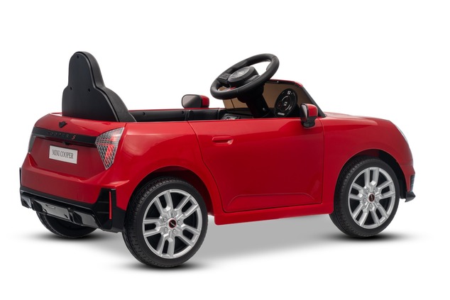 Electric Ride-on car Mini Cooper 12V, red, MP3 Player with USB and Bluetooth connection, 2.4 GHz rem