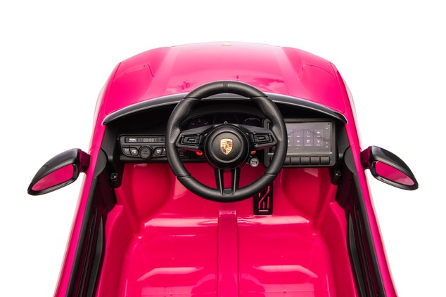 Electric Ride-on car Porsche Macan 12V Licensed with rear-wheel drive (Single seat), pink, Lithium b