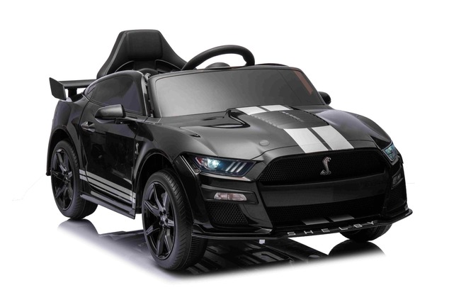 Ford Shelby Mustang GT 500 Cobra Electric Ride-on car, Black, 2.4 GHz Remote control, USB input, LED