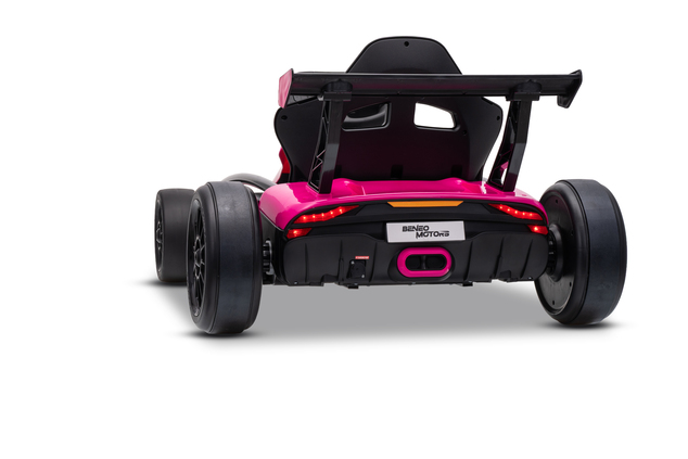 Drift kart elettrico per bambini 24 V | Beneo Motors Drift Car | Rosa | 2 × 200 W | Batteria al litio