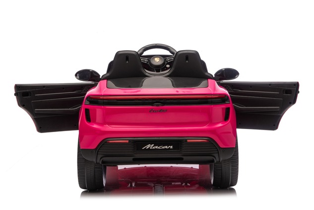 Electric Ride-on car Porsche Macan 12V Licensed with rear-wheel drive (Single seat), pink, Lithium b