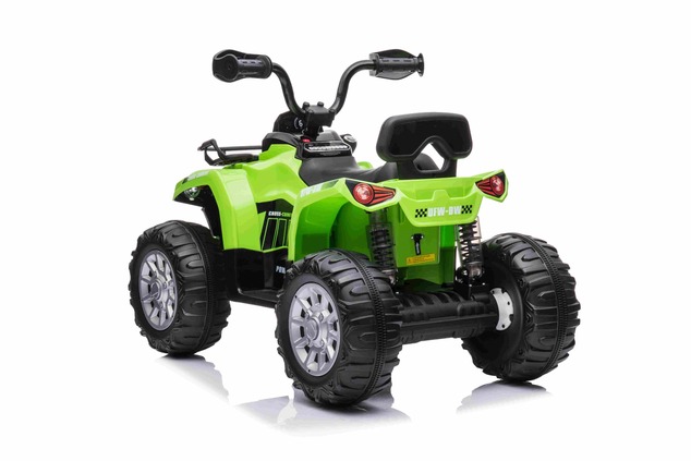 Electric QUAD SUPERPOWER 12V, green, Plastic wheels with rubber band, 2 x 45W Motor, plastic seat, s