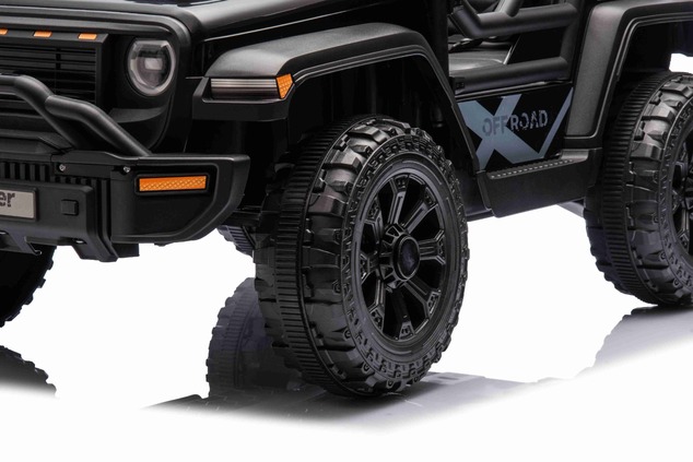 Electric car for children OFFROAD NEW with rear-wheel drive, black, Lithium battery, High chassis, W