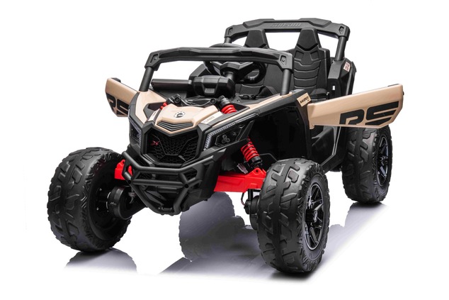 Electric Ride-on car Can-am Maverick One-seater with 4X4 drive, Black, Independent suspension, 2.4 G