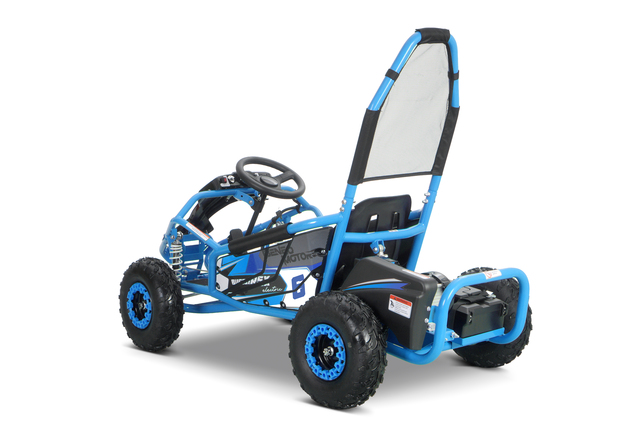 Go-kart électrique 1 000 W | Beneo Motors BUGGY RSX | Bleu électrique | 48 V | 30 km/h