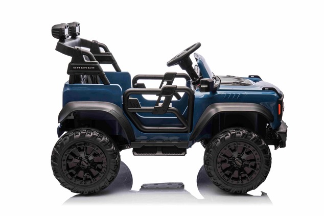 Ford Bronco XL elektrische kinderauto met achterwielaandrijving, gelicentieerd (tweezitter), blauw, 
