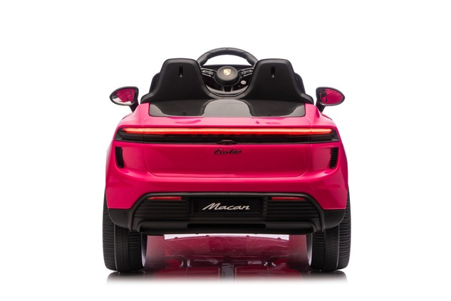 Electric Ride-on car Porsche Macan 12V Licensed with rear-wheel drive (Single seat), pink, Lithium b