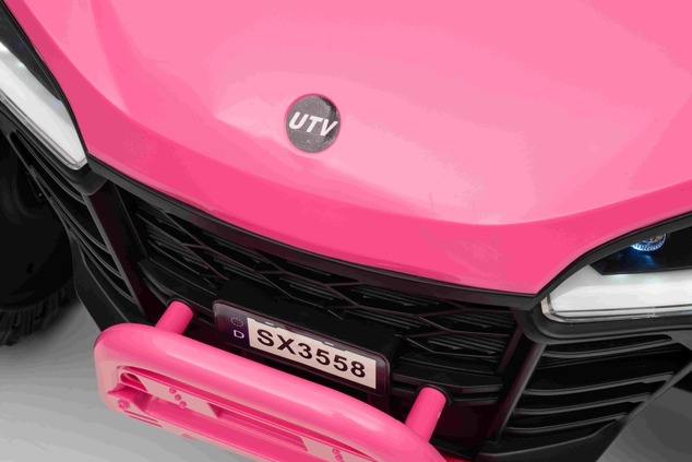 Auto elettrica per bambini T-REX Ride 4x4 24V | 2 posti | Rosa | Lettore MP3 con ingresso USB/AUX | 