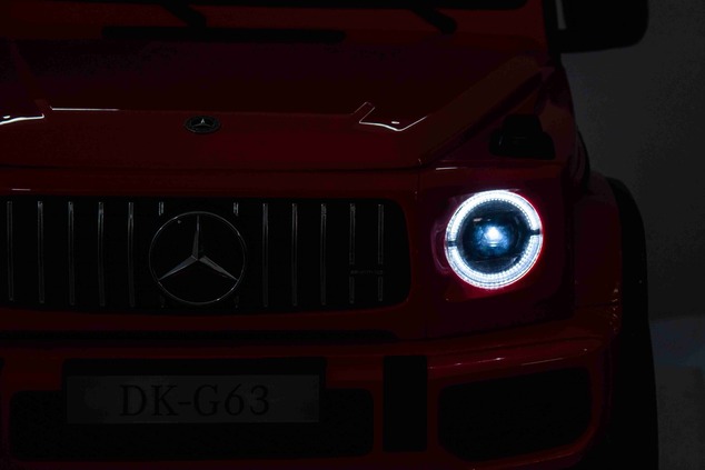 Electric Ride-on car Mercedes-Benz G63 AMG 4x4² Two-seater 12V, red, MP3 Player with USB/AUX input,