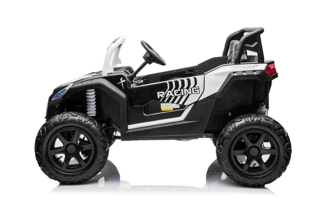 Electric Ride-on car UTV XXL 24V, white, two-seater, Engine with differential, Inflatable rubber whe