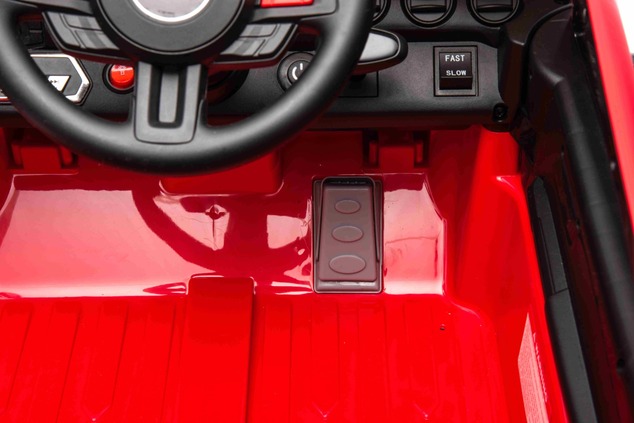 Ford Shelby Mustang GT 500 Cobra Electric Ride-on car, Red, 2.4 GHz Remote control, USB input, LED l