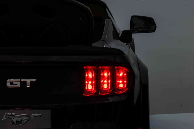 Drift electric ride-on car Ford Mustang 24V, black, Smooth Drift wheels, 2 x 25000 RPM Engines, Drif