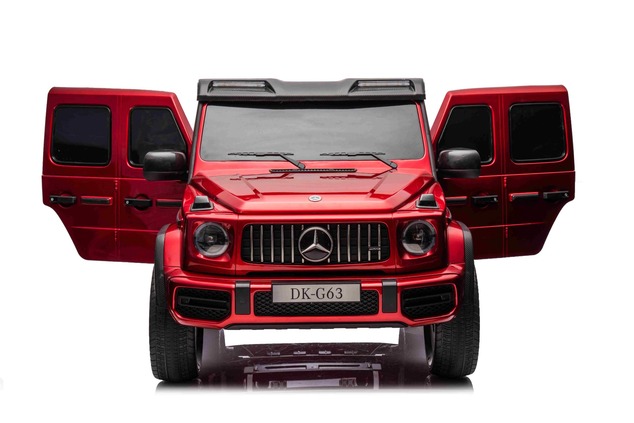 Electric Ride-on car Mercedes-Benz G63 AMG 4x4² Two-seater 24V, Red painted, MP4 Player with USB/AUX