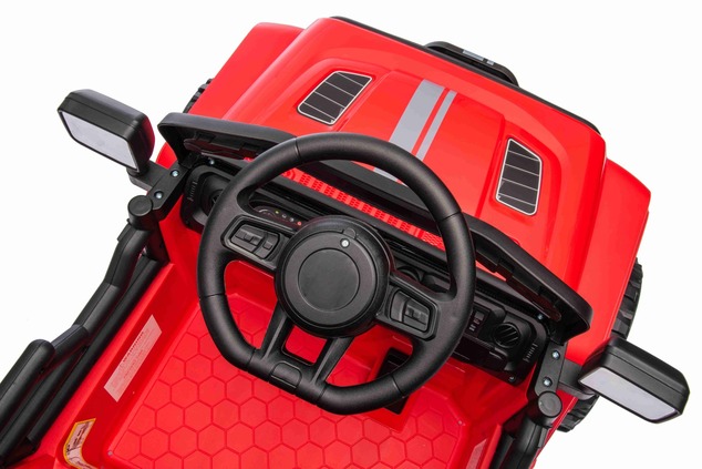 Electric car for children OFFROAD NEW with rear-wheel drive, red, Lithium battery, High chassis, Wid