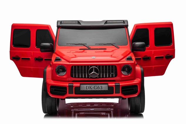 Electric Ride-on car Mercedes-Benz G63 AMG 4x4² Two-seater 12V, red, MP3 Player with USB/AUX input,