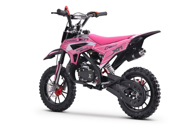 Kids Petrol Dirt Bike 50cc | Beneo Motors CROSS XM Pink | Ages 4–8 | Speed Limiter