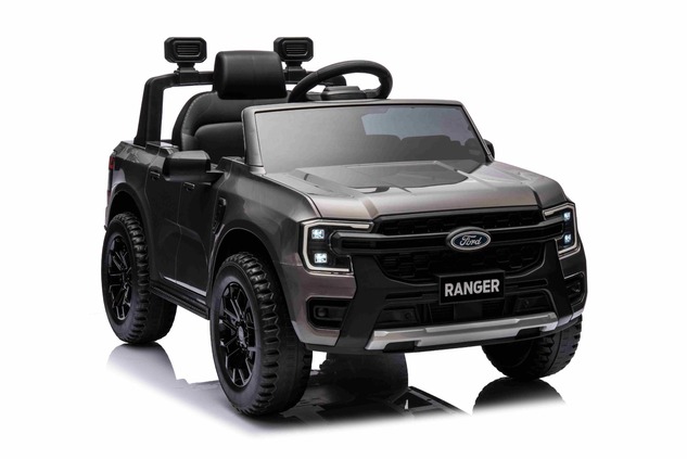 Electric Ride-on car FORD 707 12V, Grey, Leather seat, 2.4 GHz remote control, Bluetooth / USB Input