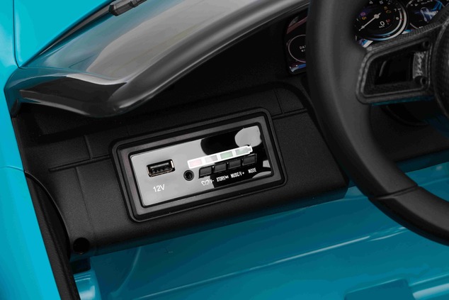 Electric Ride-on car RUF GT 12V, blue, Opening doors, 2.4 GHz remote control, LED lights front and r
